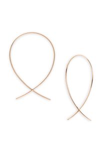 Lana Jewelry Small Upside Down Hoop Earrings - Lyst