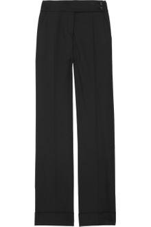 Robert Rodriguez Topstitched Wide-leg Crepe Pants - Lyst