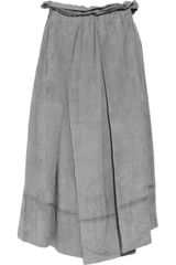 Vanessa Bruno Full Suede Midi Skirt