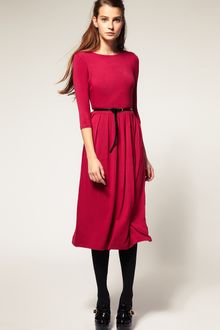 ASOS Collection Asos Midi Dress with 3/4 Sleeve - Lyst