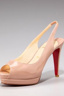 Christian Louboutin Cathay Patent Sling Back Pump - Lyst