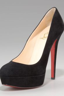 Christian Louboutin Suede Platform Pump - Lyst