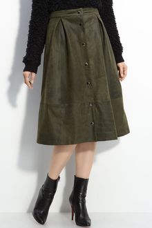 Elizabeth And James Ginny Suede Midi Skirt - Lyst