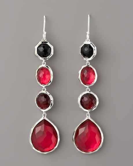 Ippolita Fourdrop Earrings, Red in Red - Lyst