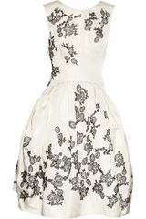 Jason Wu Lace-appliquéd Silk-radzmir Dress