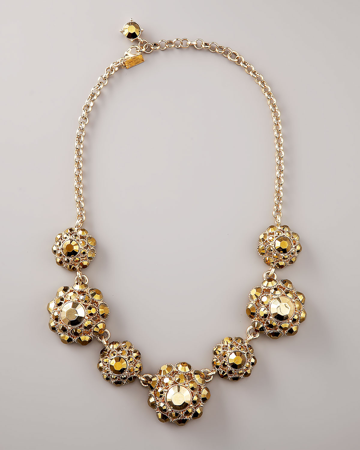 Kate Spade Flower Crystal Necklace in Gold (bronze) Lyst