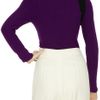 Sonia Rykiel Bowembellished Wool and Cashmereblend Sweater in Purple - Lyst