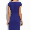 Tahari By Arthur S. Levine Asymmetric Cap Sleeve Dress in Purple (plum) - Lyst