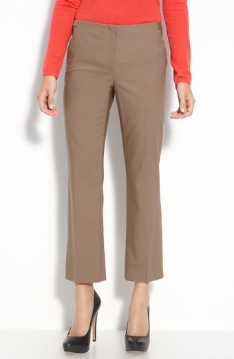 Valette Lorena Tessuto Crop Flare Leg Pants - Lyst