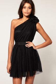 ASOS Collection Asos Pleated Dress with One-shoulder - Lyst