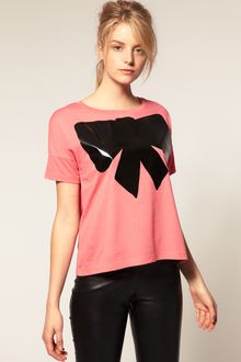 ASOS Collection Asos T-shirt with Big Bow Print - Lyst