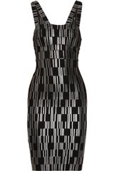 Hervé Léger Metallic-paneled Bandage Dress
