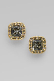 Kate Spade Pav&eactue; Accented Stud Earrings/black - Lyst