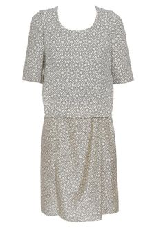 Marni Star Printed Silk and Virgin Wool Dress - Lyst