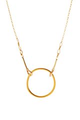 Dogeared Dog-Eared Gold Dipped Original Karma Necklace