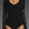 Nightcap Clothing Iris Lace Bodysuit in Black - Lyst