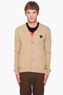 Play Comme Des Garçons Lambswool Cardigan - Lyst