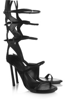 Proenza Schouler Calf Hair and Leather Sandals - Lyst