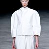 Rick Owens Spring 2012 Bright White HoodNeck Cape Jacket  in White - Lyst