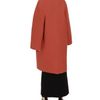 Rochas Doubleface Wool Coat in Orange - Lyst