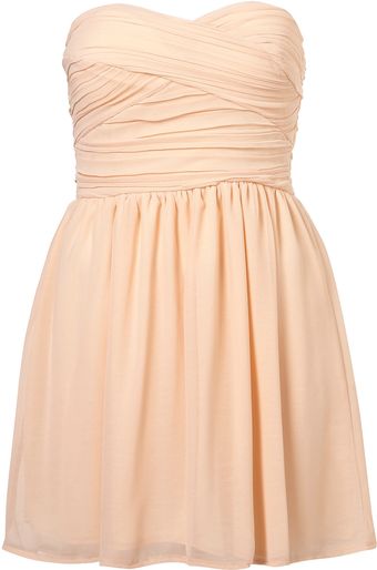 Topshop Chiffon Bandeau Dres By Rare** - Lyst