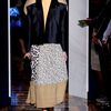 Balenciaga Spring 2012 Black Shimmering Cropped Jacket With Accentuated Shoulders in Black (orange, pink) - Lyst