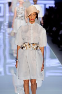 Dior Spring 2012 Organza Infanta Skirt with Art Deco Waist Details - Lyst