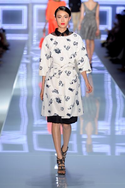 Dior Spring 2012 Black Sheer ButtonDown Shirt  in Black - Lyst