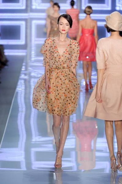 Dior Spring 2012 OpenToe Sandals in Beige (brown, natural, red) - Lyst