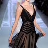 Dior Spring 2012 Sheer Dress with Midriff details and Chiffon Layered Skirt in Black - Lyst