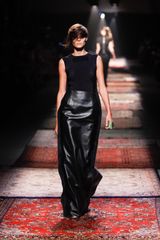 Maison Martin Margiela Spring 2012 Black Leather Maxi Length Skirt