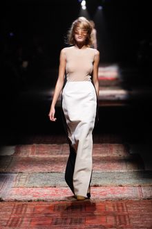 Maison Martin Margiela Spring 2012 Leather Ankle Boots In Beige - Lyst