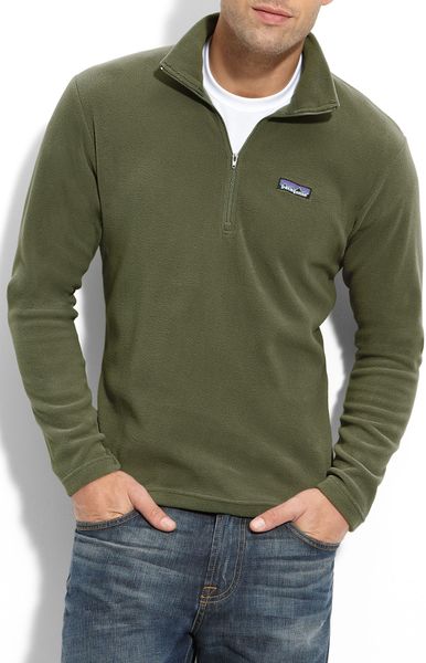 patagonia fleece half zip mens