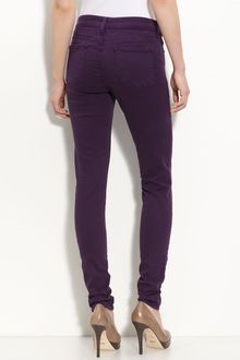 Blue Essence Colored Denim Skinny Jeans - Lyst