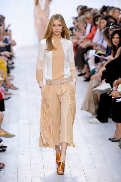Chloé Spring 2012 Gold High Heel Shoes in Gold - Lyst