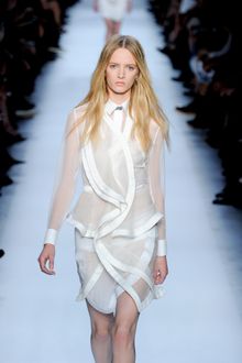 Givenchy Spring 2012 Sheer White Blouse - Lyst