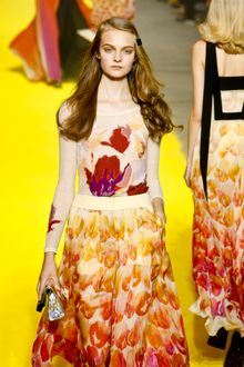 Sonia Rykiel Spring 2012 Floral Printed Skirt - Lyst