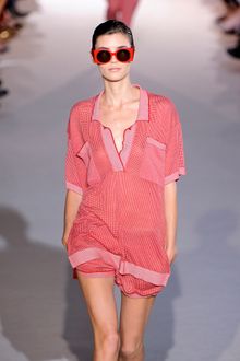 Stella McCartney Spring 2012 Red Weightless Knit Polo Shirt - Lyst