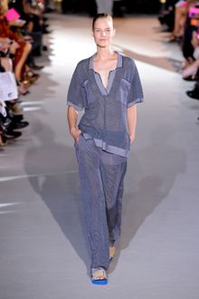 Stella McCartney Spring 2012 Gray Weightless Knit Full Lenght Pants - Lyst
