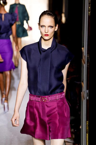 Yves Saint Laurent Spring 2012 Runway Look 7 in  - Lyst