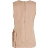 Marni Side Pleat Blouse in Beige (tan) - Lyst