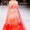 Alexander Mcqueen Spring 2012 Sleeveless Empire Line Gown With Ruffle Top and Exaggerated Ruffle Bottom in Red - Lyst