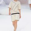 Chanel Spring 2012 White Ankle Low Heel Boots With Black Zig Zag Print in White - Lyst