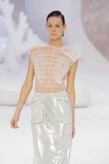 Chanel Spring 2012 Sheer Mille-Feuille Pleated Sleeveless Top