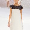 Chanel Spring 2012 Sheer White Plisse CapSleeve Dress With Paillette Embellishment  in White - Lyst