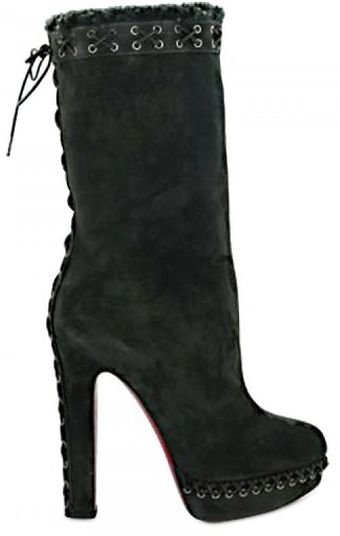  140 Mm Step N Roll Suede Boots 