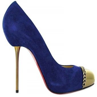 Christian Louboutin 120 Mm Metalipp Suede Pumps - Lyst