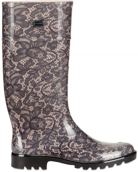 lace rubber boots