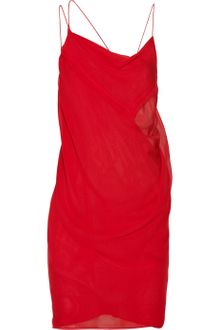 Helmut Lang Twisted Crepe Dress - Lyst