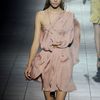 Lanvin Spring 2012 Pink Asymmetric One Shoulder Mini Dress  in Pink - Lyst